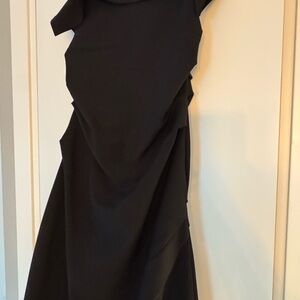 Helmut Lang Asymmetrical Black Dress